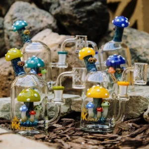 MK100 7″ Trippy Mushroom Premium Dab Kit