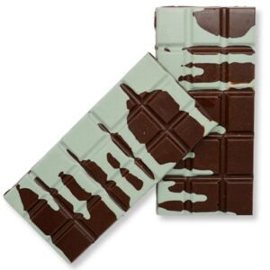 PEPPERMINT TWIST VEGAN DRIP MUSHROOM CHOCOLATE BAR